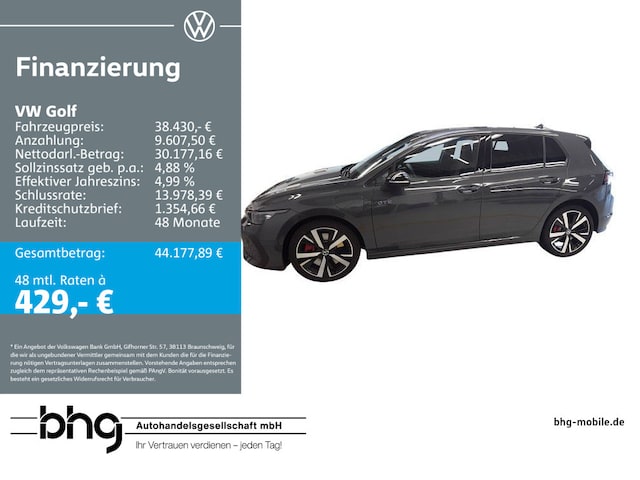 Volkswagen Golf DSG GTE eHybrid