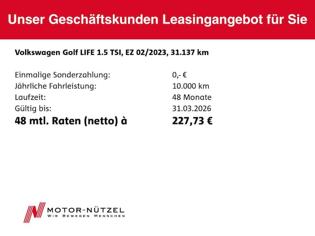 Volkswagen Golf 1.5 TSI Golf VIII Life